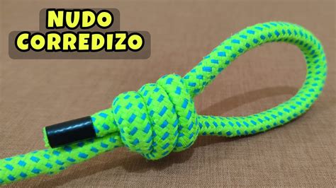 nudo corredizo ajustable paso a paso|Como hacer un nudo corredizo